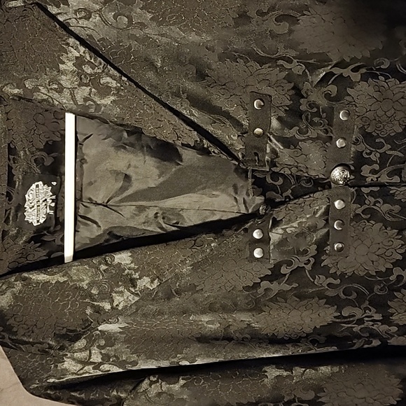 Hearts and Roses brocade coat/jacket plus size! - Picture 4 of 8